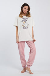 MAGLIA BIANCA DONNA 6800 TALENT HAPPY PEOPLE